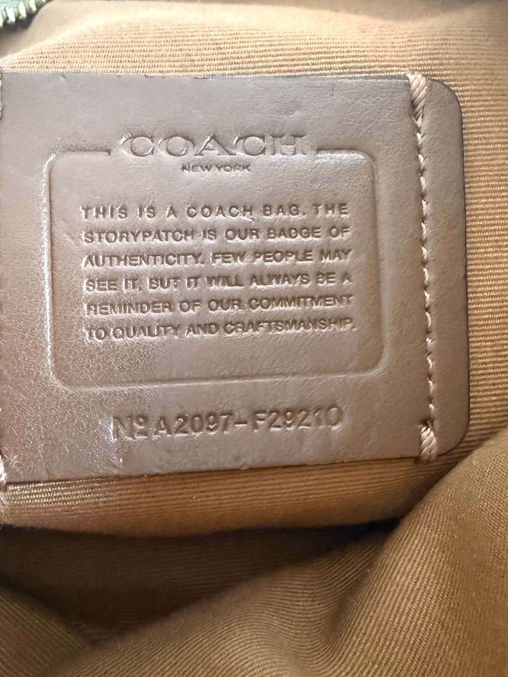 Coach Signature File Crossbody Bag - Picture 9 of 9